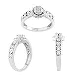 14K White 0.25Ct D-Ladies Rings