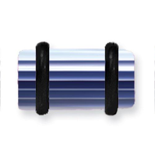 Acrylic Uv Sensitive Layered Plug W 2 Black O-Rings 2G (6.5Mm) 1/2 (13M