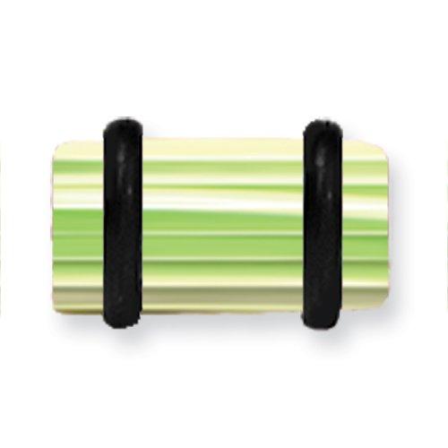 Acrylic Uv Sensitive Layered Plug W 2 Black O-Rings 2G (6.5Mm) 1/2 (13M