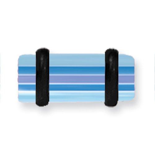 Acrylic Uv Sensitive Layered Plug W 2 Black O-Rings 4G (5.2Mm) 1/2 (13M