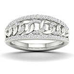 10K White 0.33Ct D-Ladies Bands
