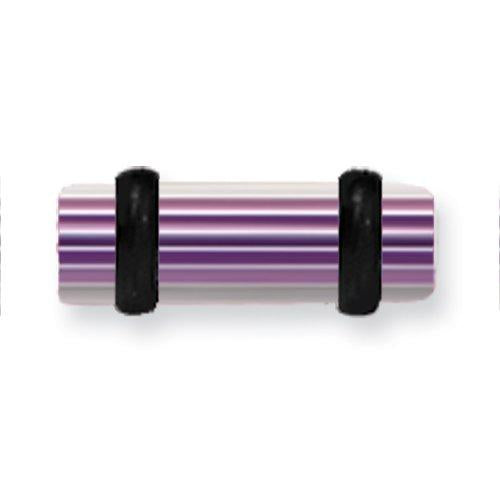 Acrylic Uv Sensitive Layered Plug W 2 Black O-Rings 6G (4.1Mm) 1/2 (13M