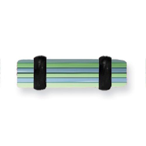 Acrylic Uv Sensitive Layered Plug W 2 Black O-Rings 8G (3.2Mm) 1/2 (13M