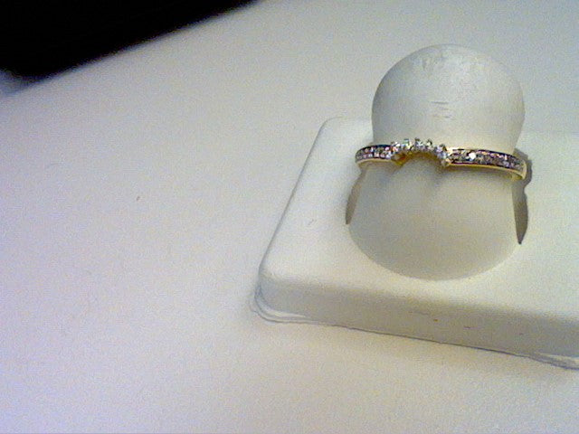 14K Yellow 0.12Ct D-Ladies Band