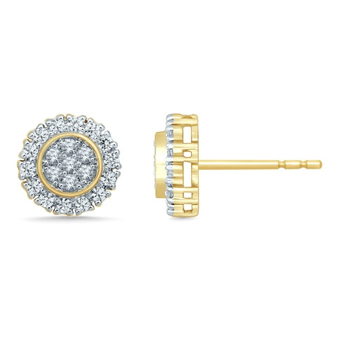 10K Yellow 0.49- 0.54Ct D-Earrings