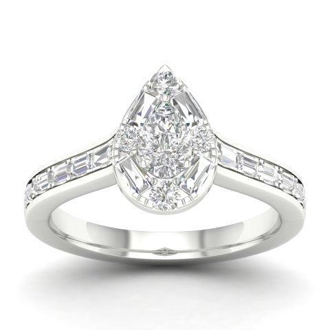 14K Whitespl Price:  0.75Ct D-Ladies Ring