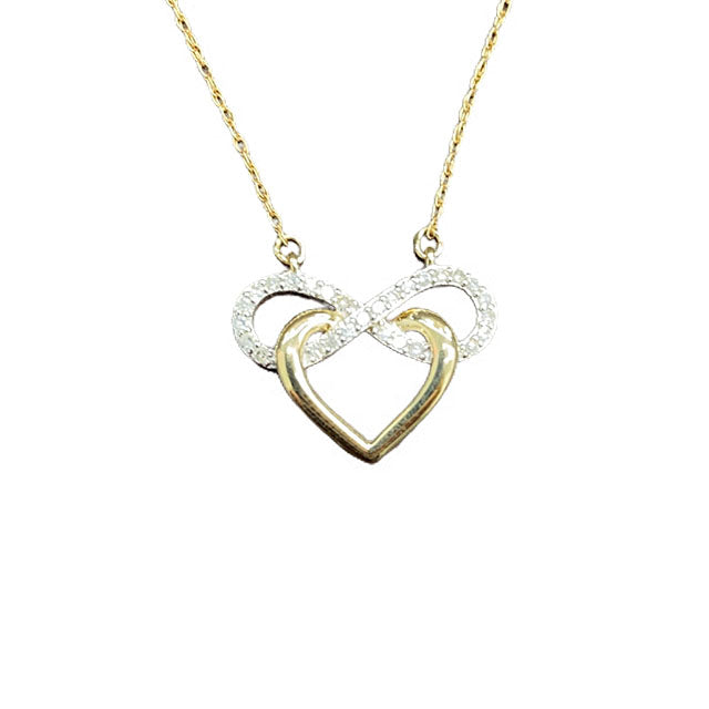 10K Yellow 0.10Ct D-Heart Charms (Chains Sold Separately)