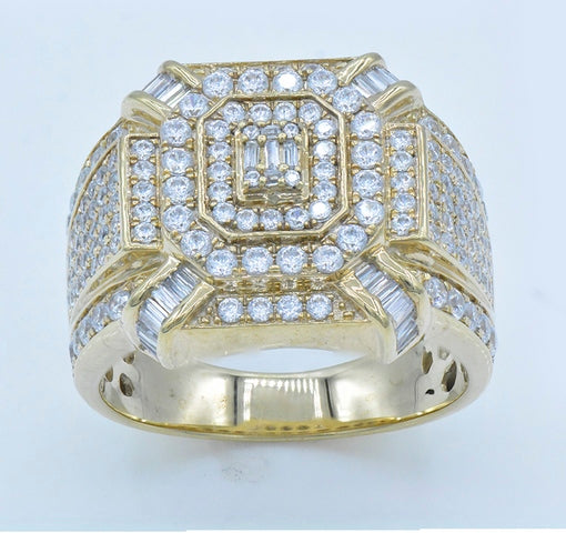 10K Yellow 2.18-2.24Ct D-Mens Rings