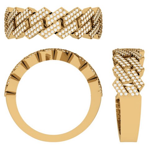 10K Yellow 0.74-  0.79Ct D-Mens Band