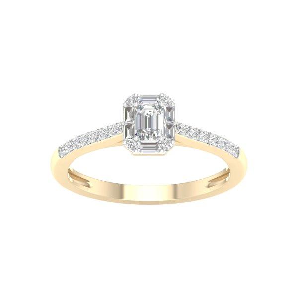 14K Yellow 0.38Ct D-Ladies Rings