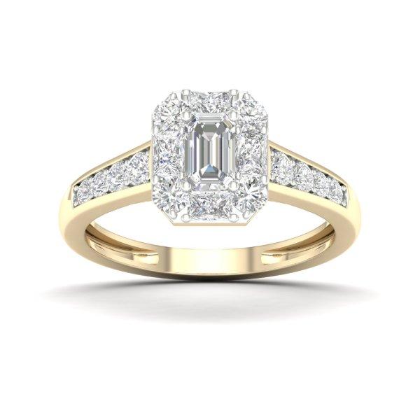 14K Yellow 0.75Ct D-Ladies Rings