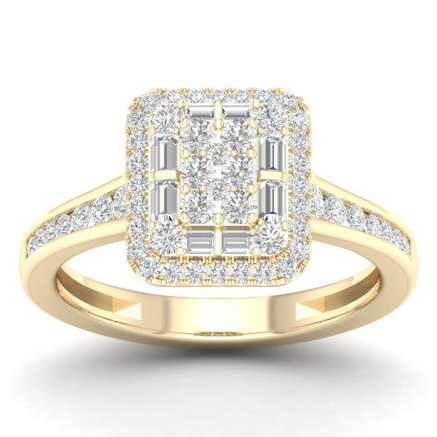 14K Yellow 0.40Ct D-Ladies Rings