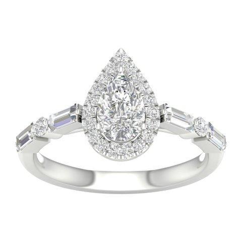 14K Yellow 0.88Ct D-Ladies Rings