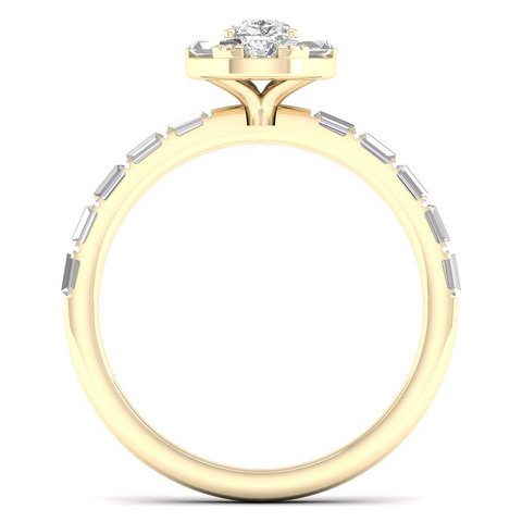 14K Yellowspl Price:  0.90Ct D-Ladies Rings
