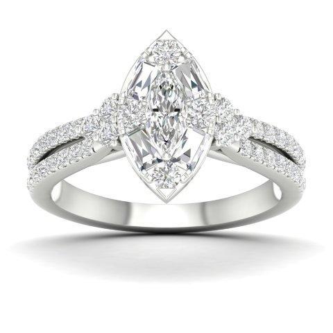 14K Yellowspl Price:  1.00Ct D-Ladies Rings