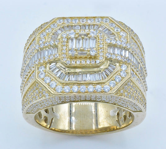 10K Yellow 2.38-  2.73Ct D-Mens Rings