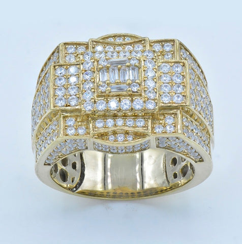 10K Yellow 2.84-2.98Ct D-Mens Ring