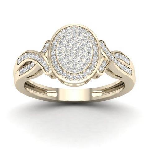 10K Yellow 0.25Ct D-Ladies Rings