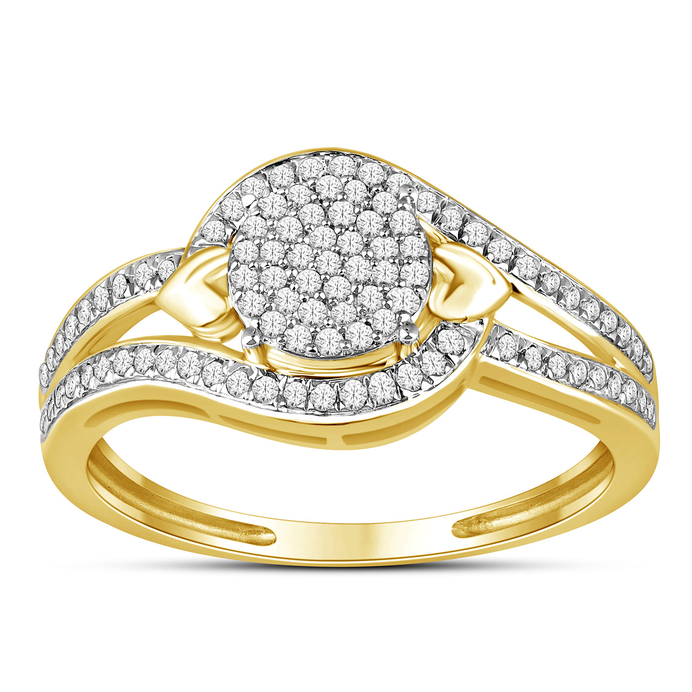 10K Yellow 0.33Ct D-Ladies Rings
