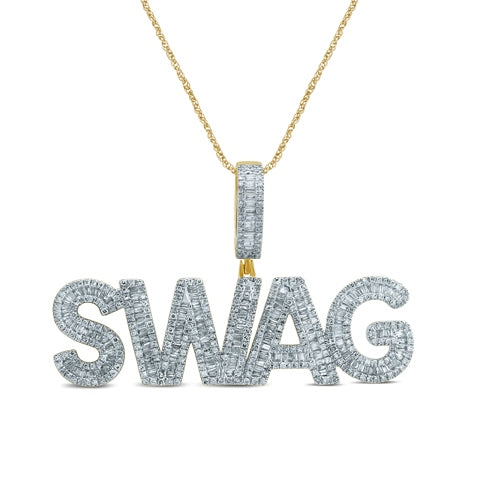 10K Yellowspl Price:  1.71-1.81Ct D-  Swag Charm (Chains Sold Separately)