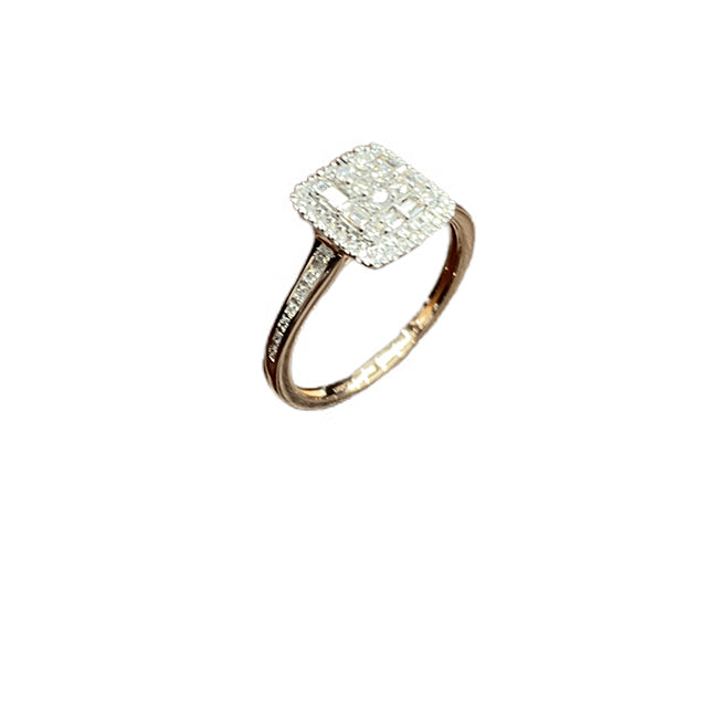 14K Pink 0.40Ct D-Ladies Rings