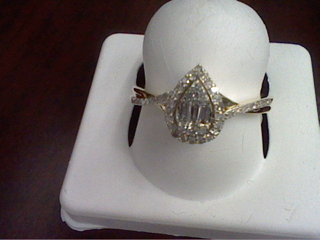 14K Yellow 0.22-0.31Ct D-Ladies Rings