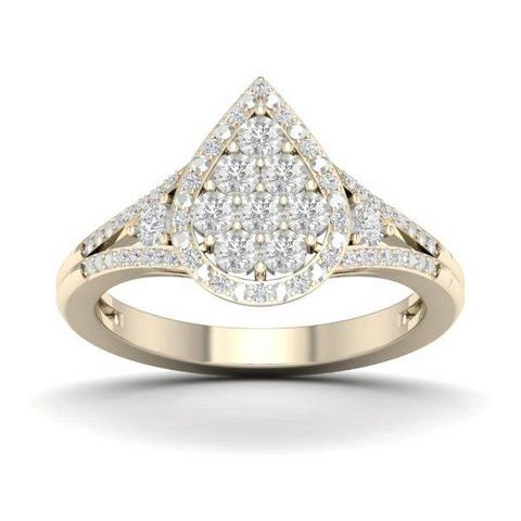 10K Yellow 0.20Ct D-Ladies Rings