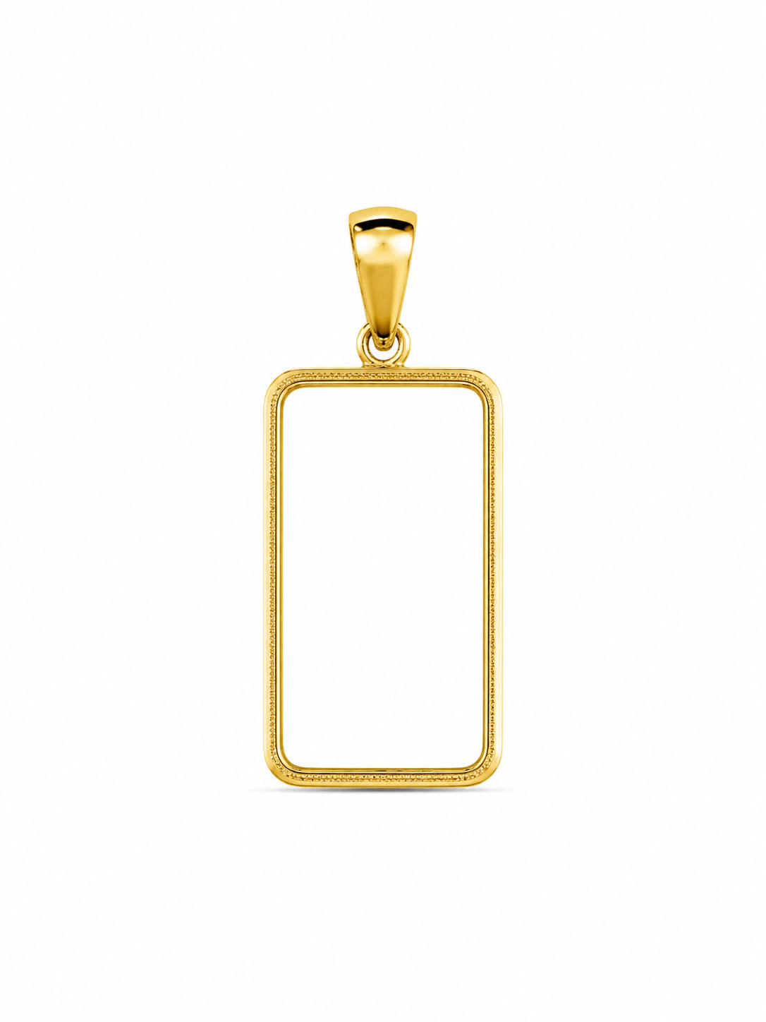 14KT Yellow Gold Plain Bezel Pendant [A2P3]