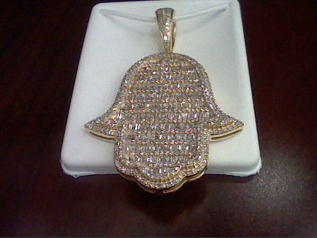 10K Yellowspl Price:  2.94-3.27Ct D-Hamsa Hand