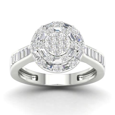 14K Pink 0.50Ct D-Ladies Rings