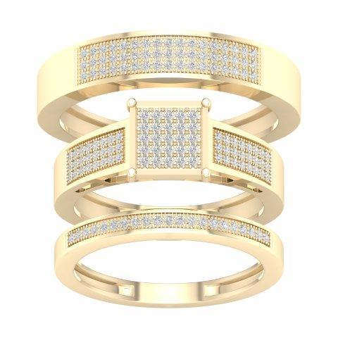 10K Yellow 0.40Ct D-Ladies Rings