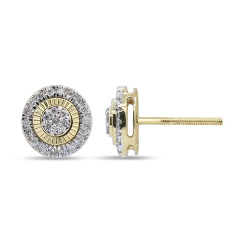 10K Yellow 0.26-0.28Ct D-Earrings