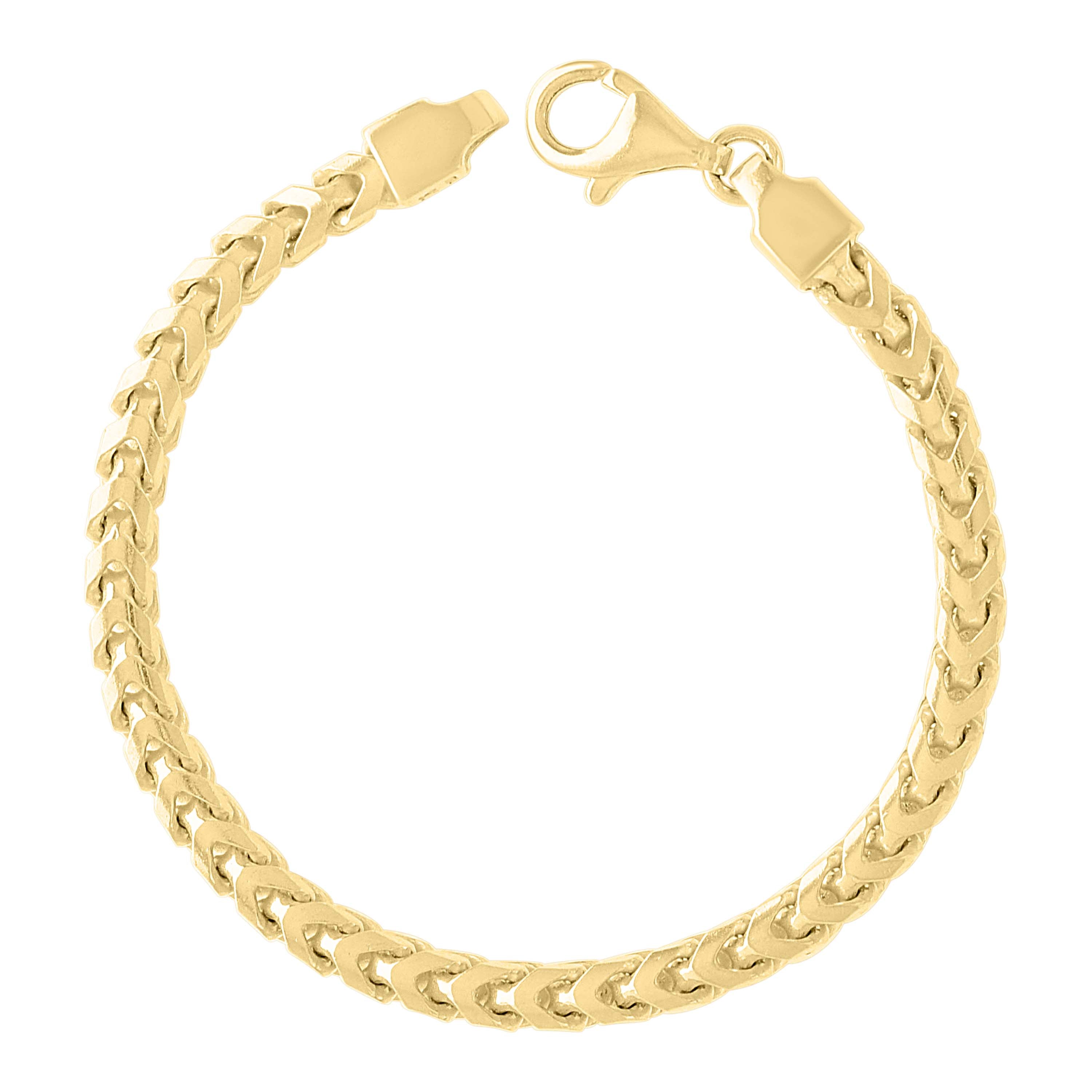 925 Silver Solid Franco Chain Rhodium 030 0.5mm