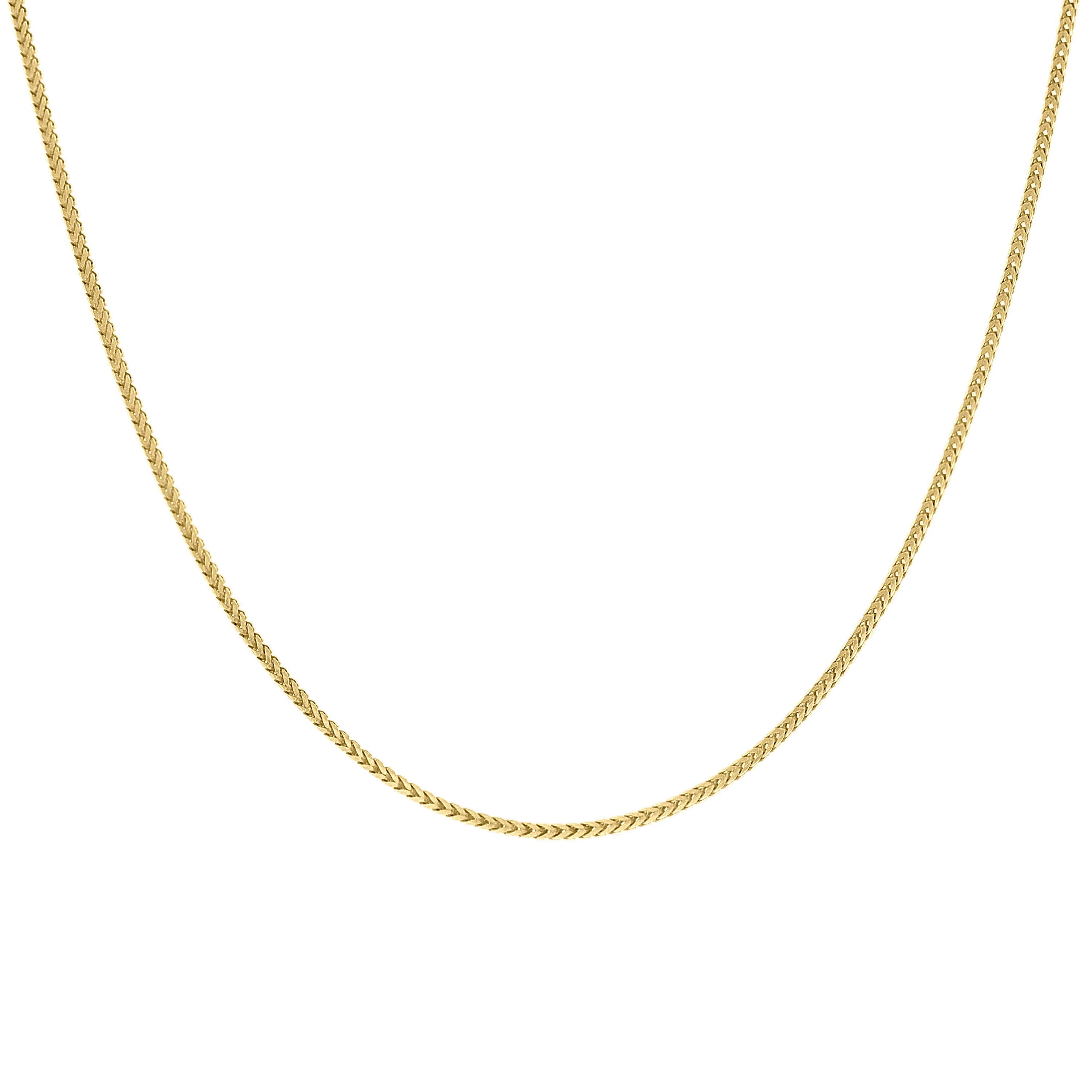 925 Silver Solid Franco Chain Rhodium 030 0.5mm