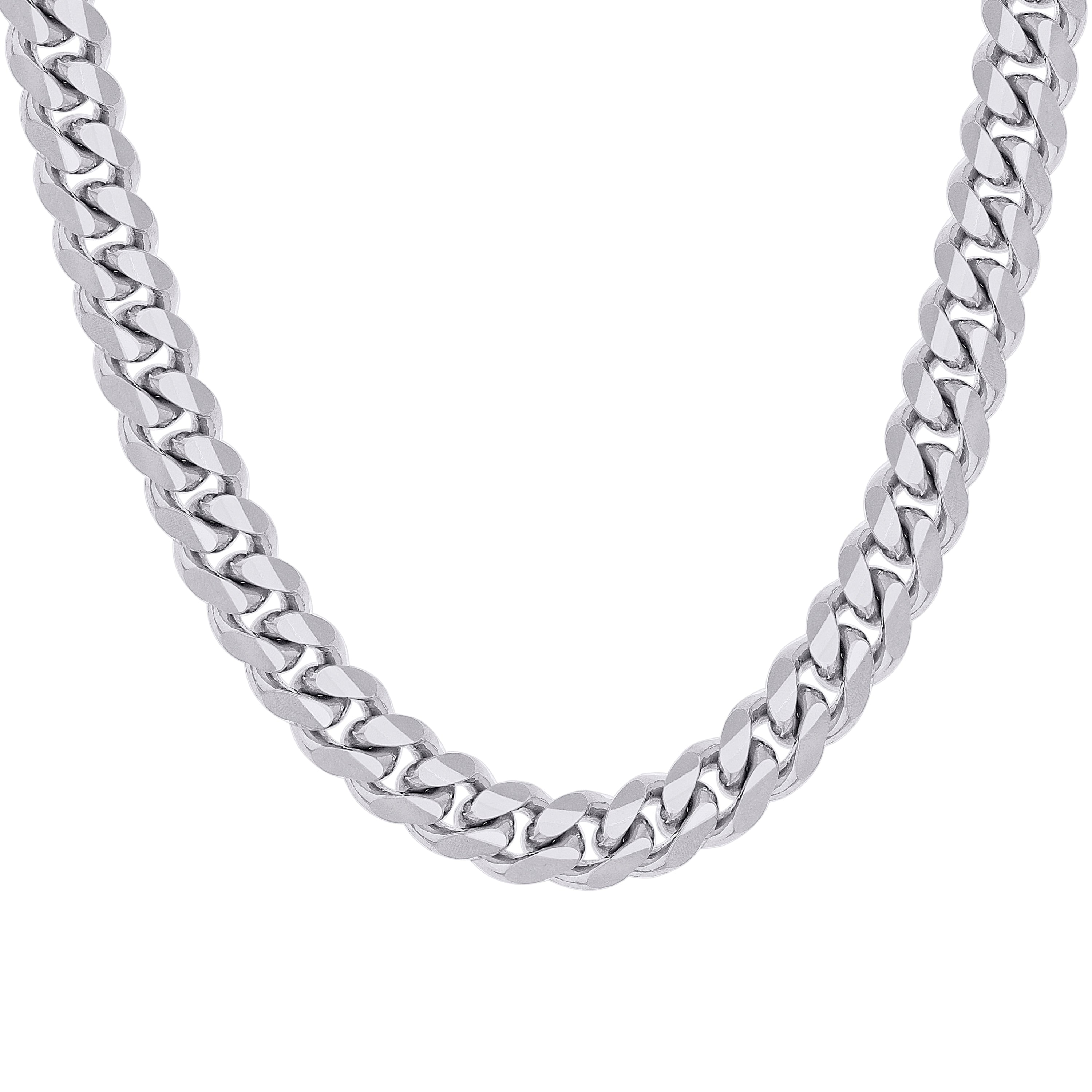 925 Sterling Silver Solid Miami Cuban Chain Silver 060 2mm