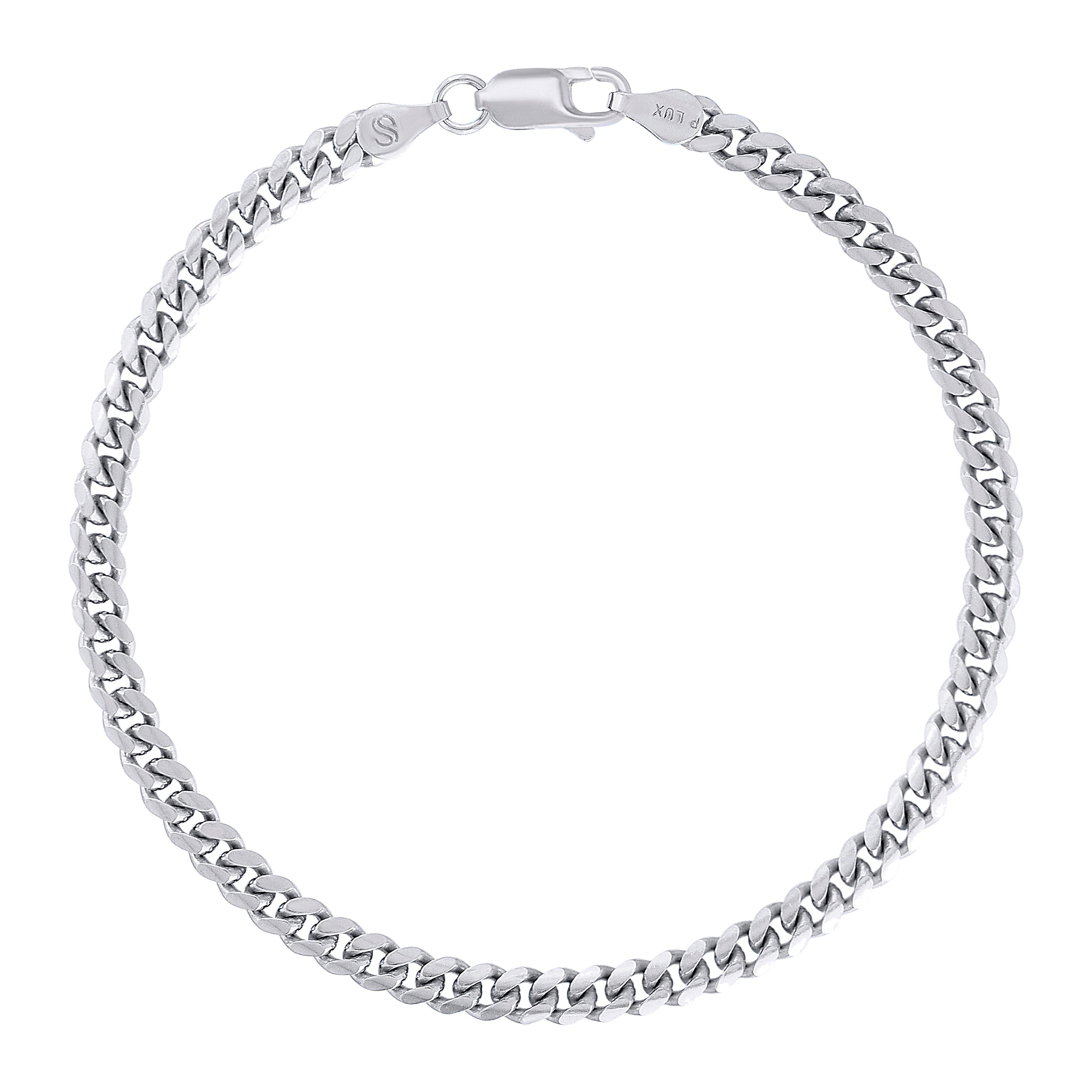 925 Sterling Silver Solid Miami Cuban Chain Silver 060 2mm