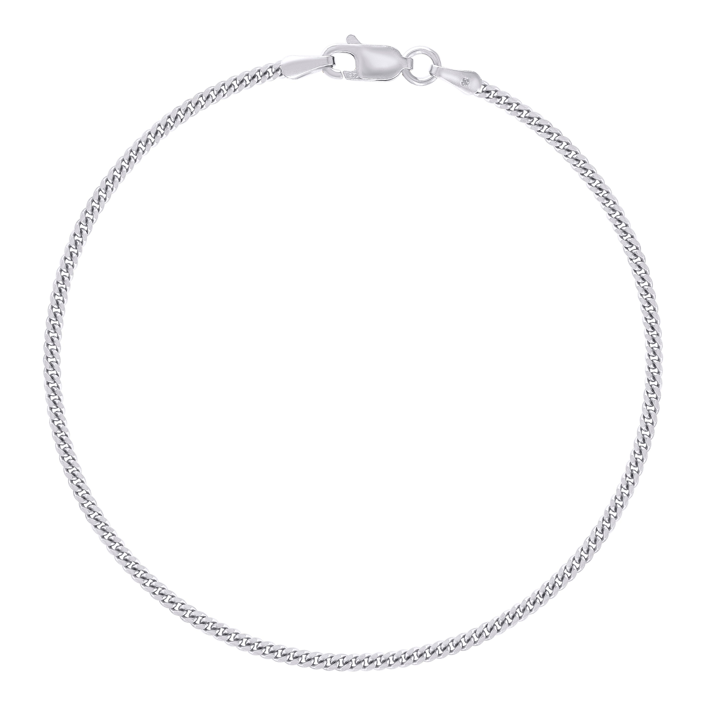 925 Sterling Silver Solid Miami Cuban Chain Silver 060 2mm