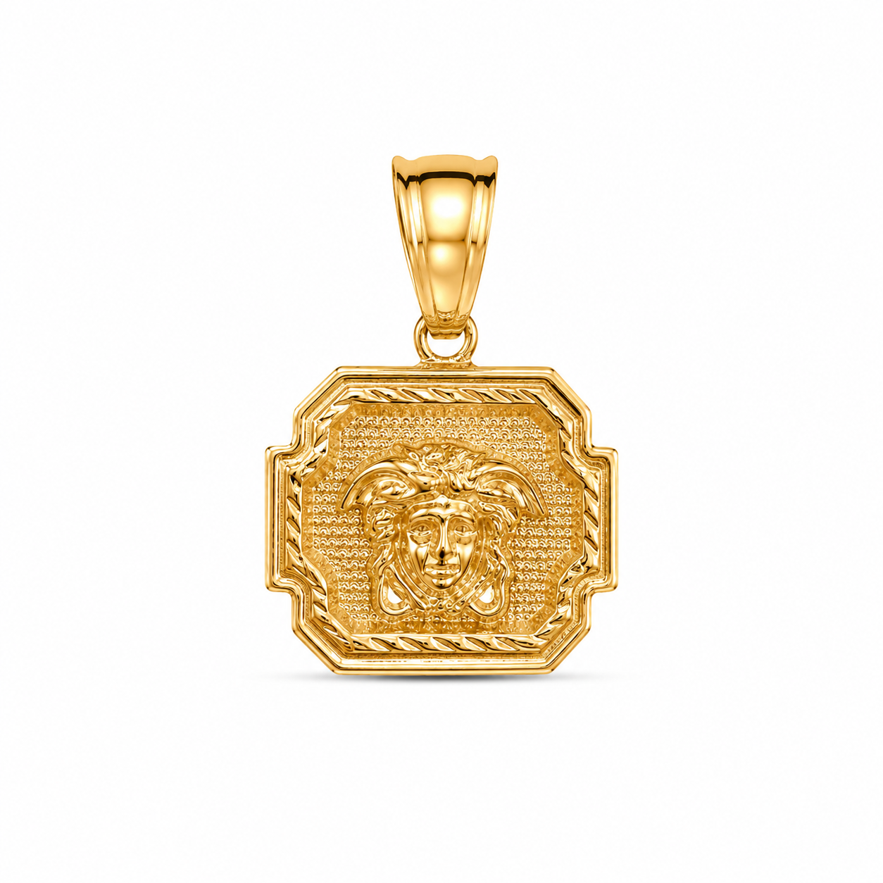 14KT Yellow Gold Medusa Pendant [A2B4]