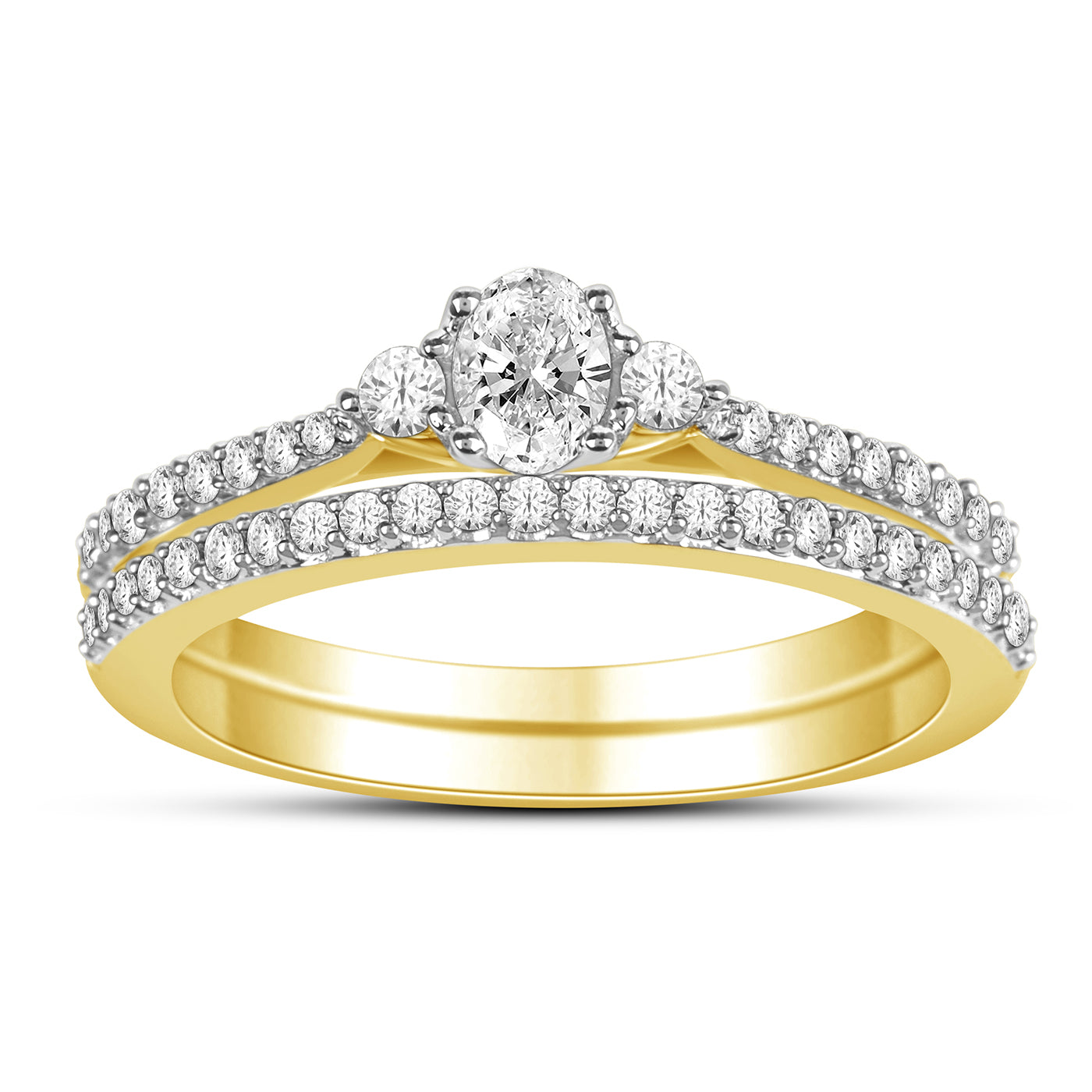 14K Yellow 0.50Ct D-Ladies Rings