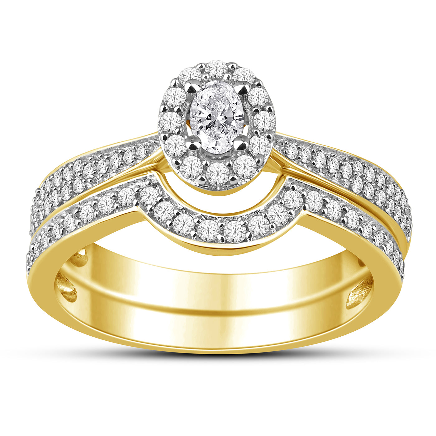 14K Yellowspl Price:  0.50Ct D-Ladies Rings