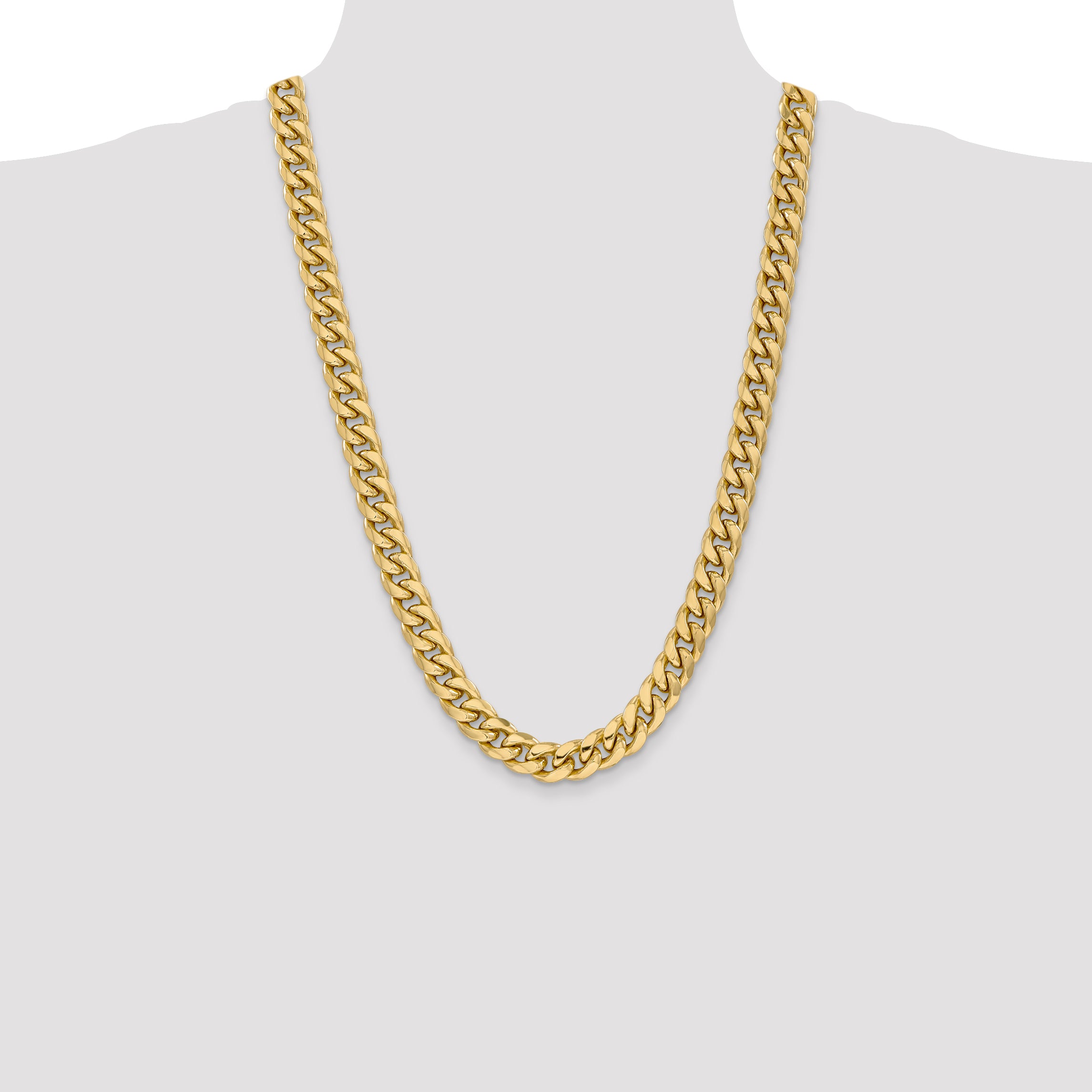 10K 11Mm Semi-Solid Miami Cuban Chain