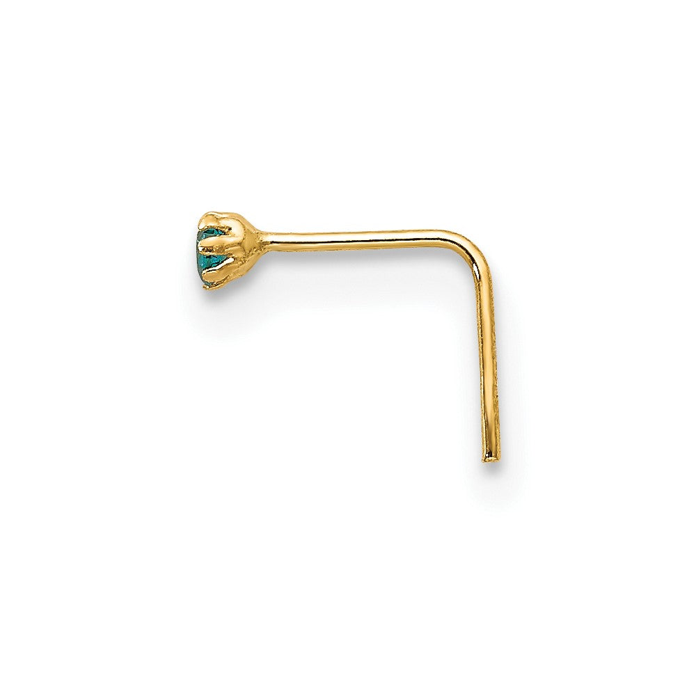 10k 1.5mm Set Of 3 CZ Nose Studs