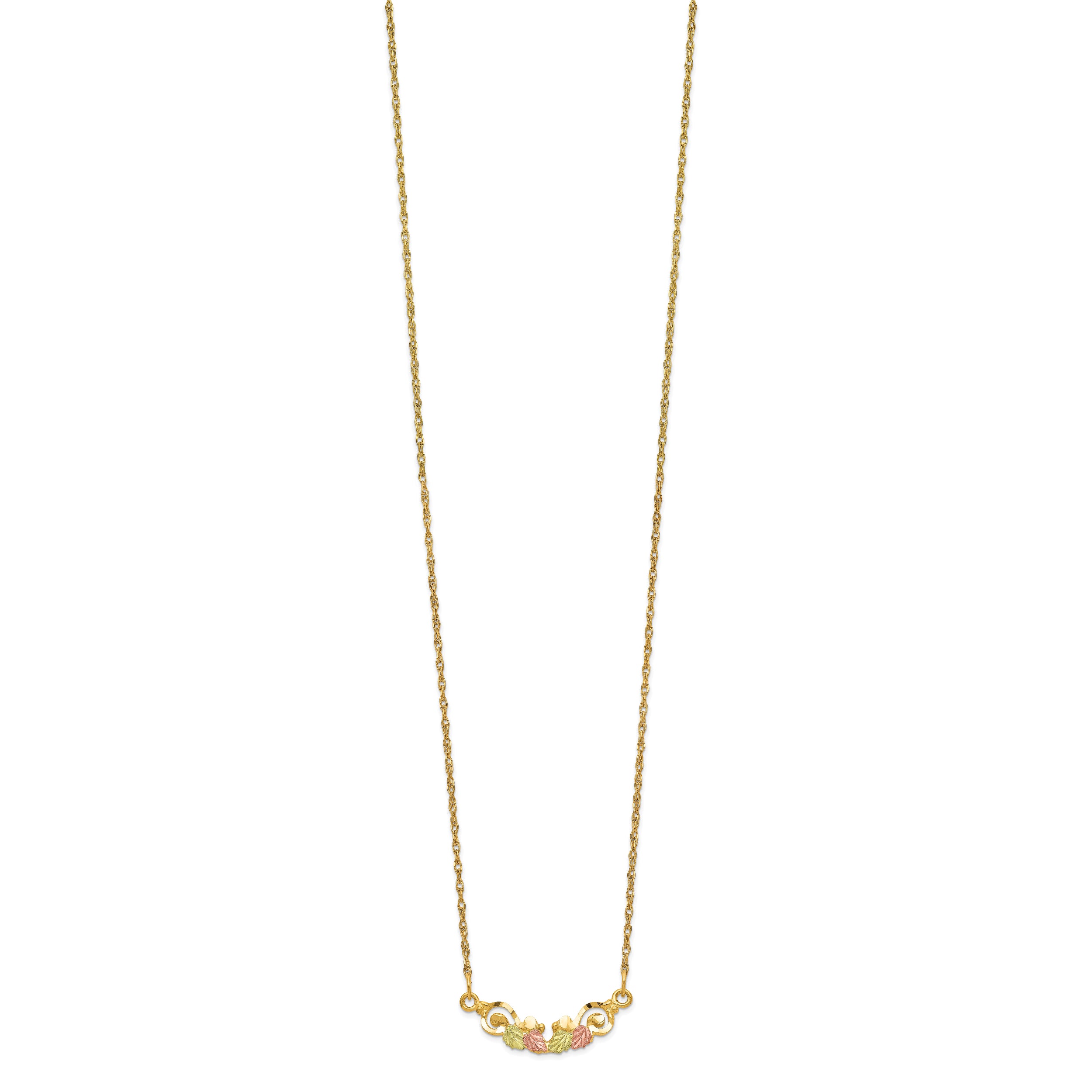 10k Tri-color Black Hills Gold Necklace