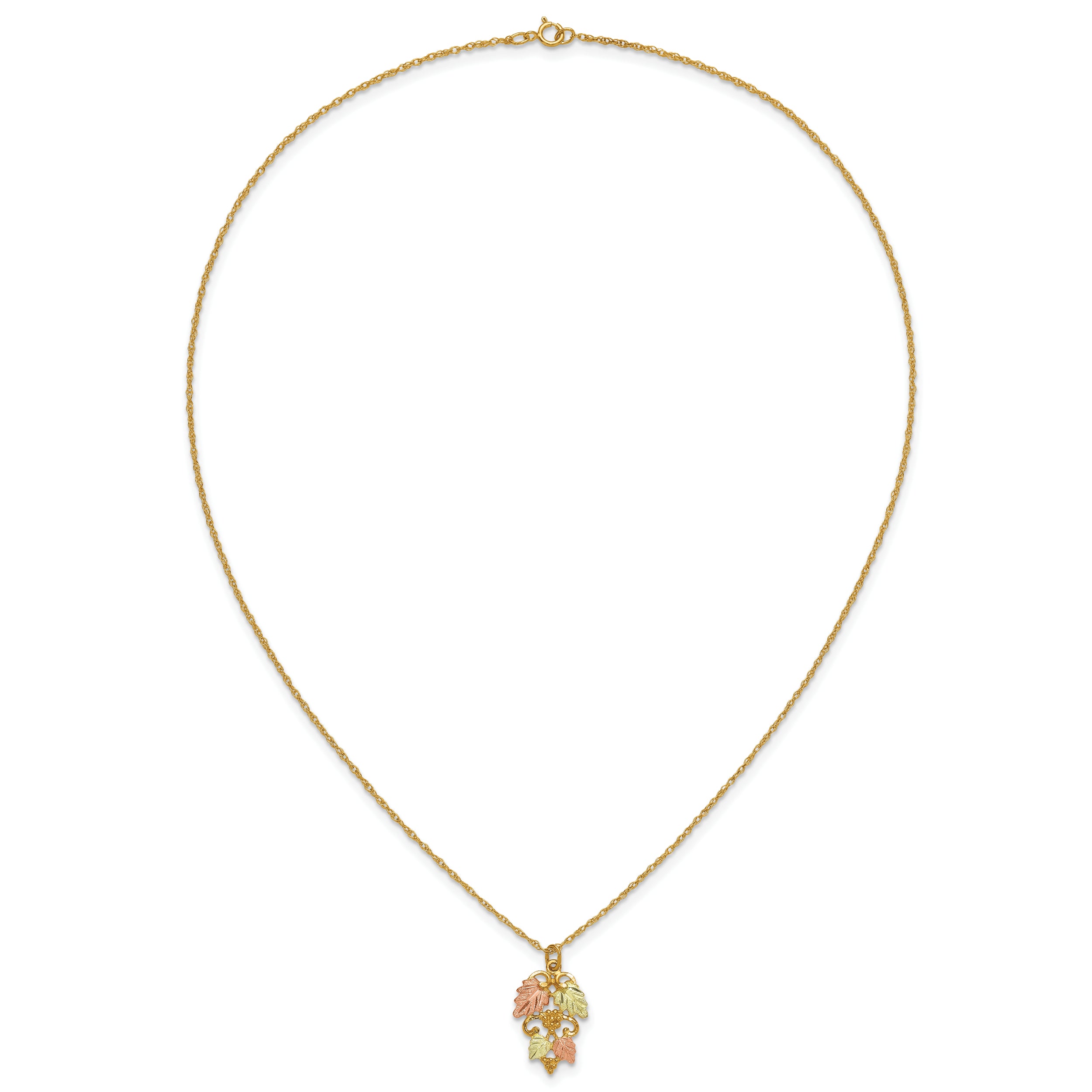 10k Tri-color Black Hills Gold Necklace