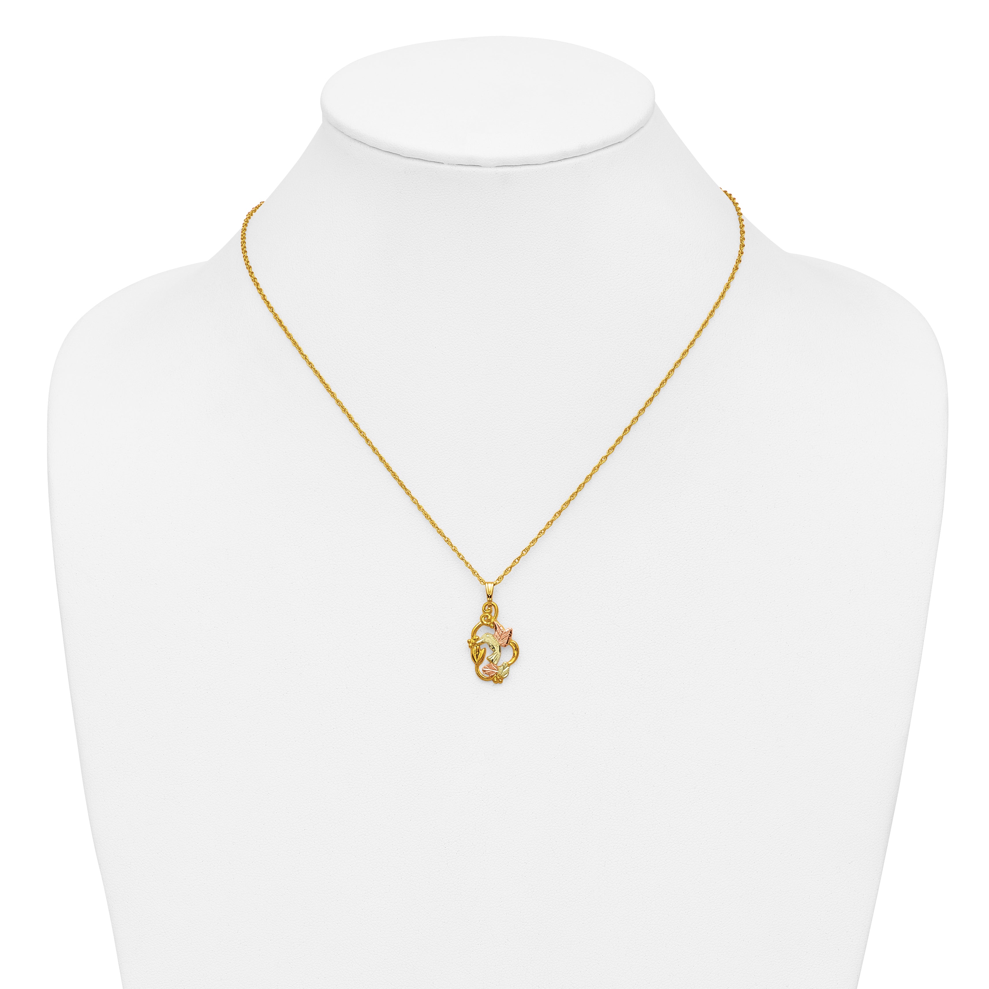 10k Tri-color Black Hills Gold Necklace