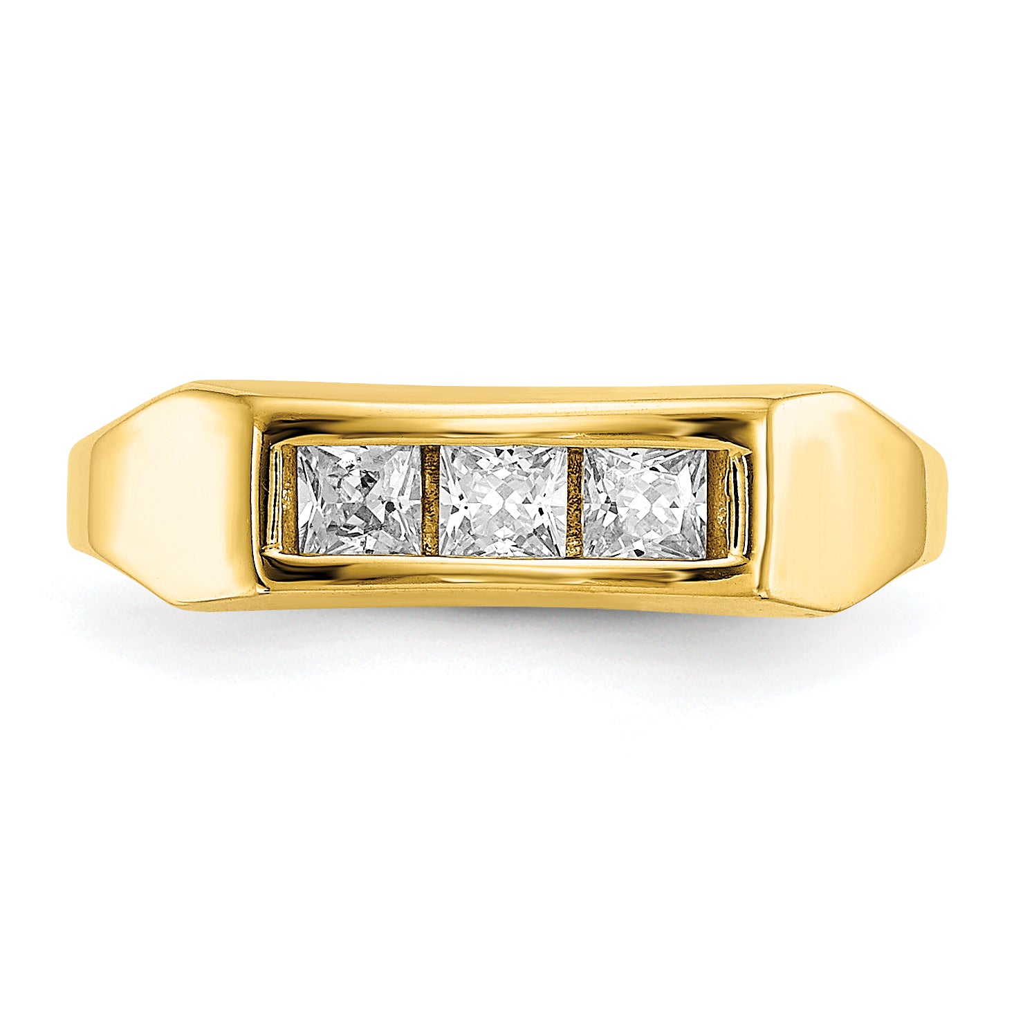 10k CZ Polished Child's Ring