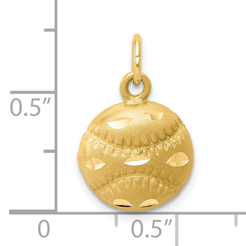 10K Baseball Charm