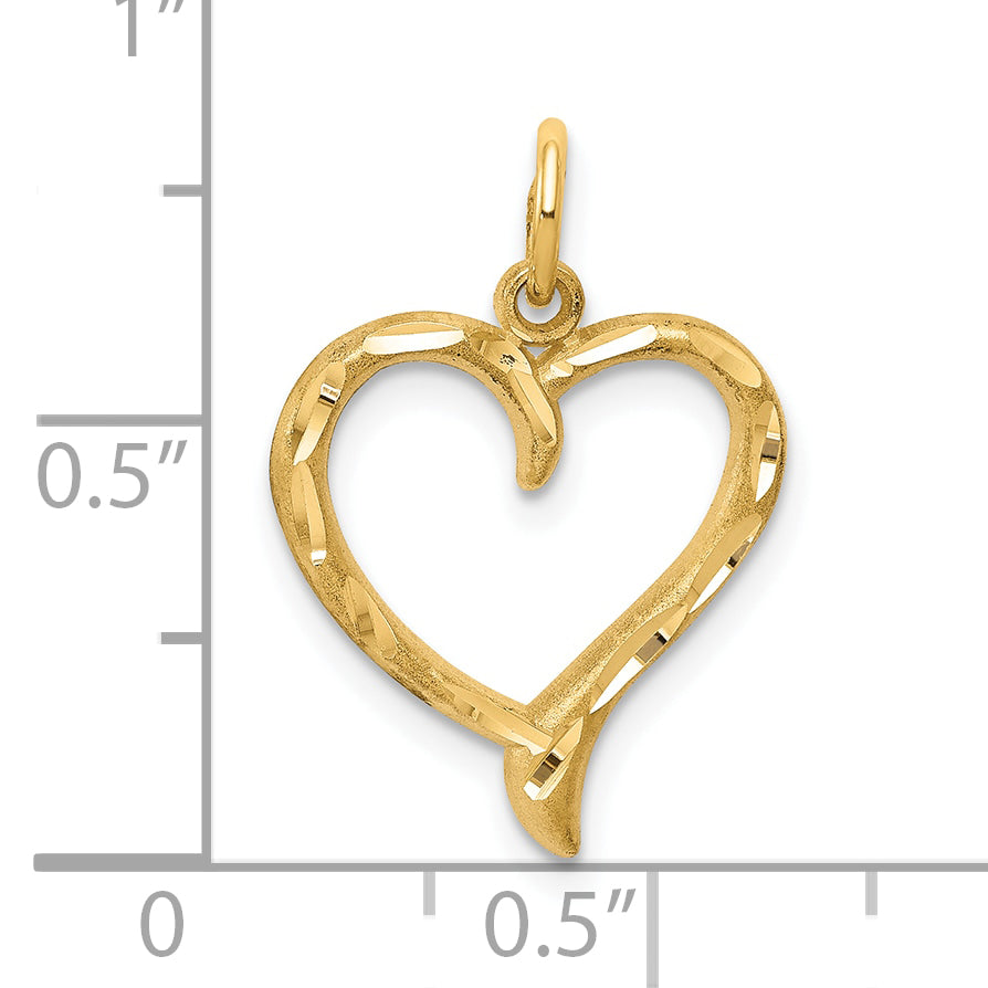 10k Heart Charm