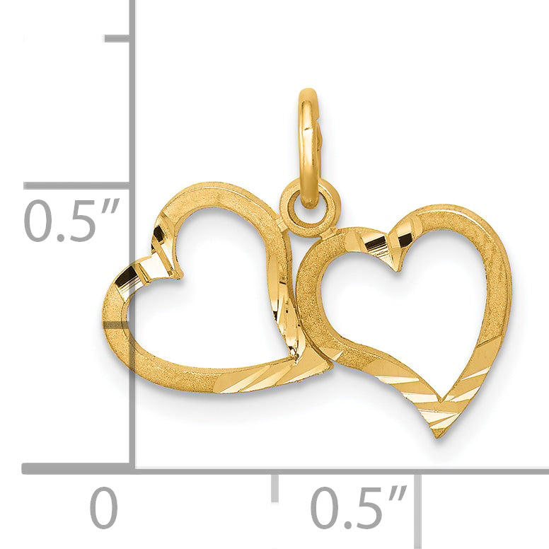 10k Heart Charm
