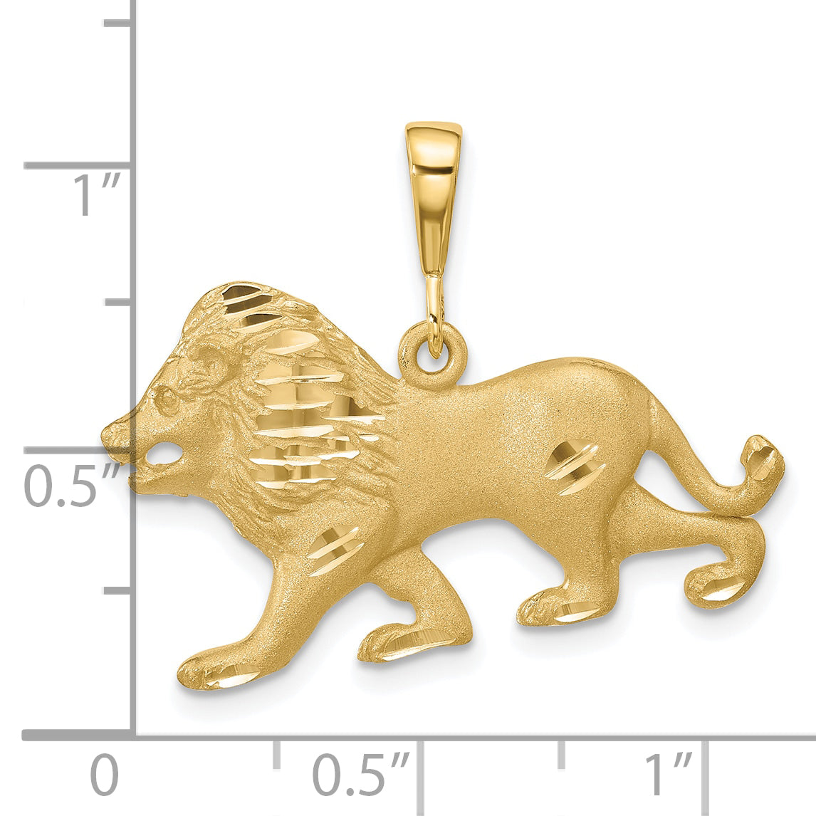 10k Lion Charm